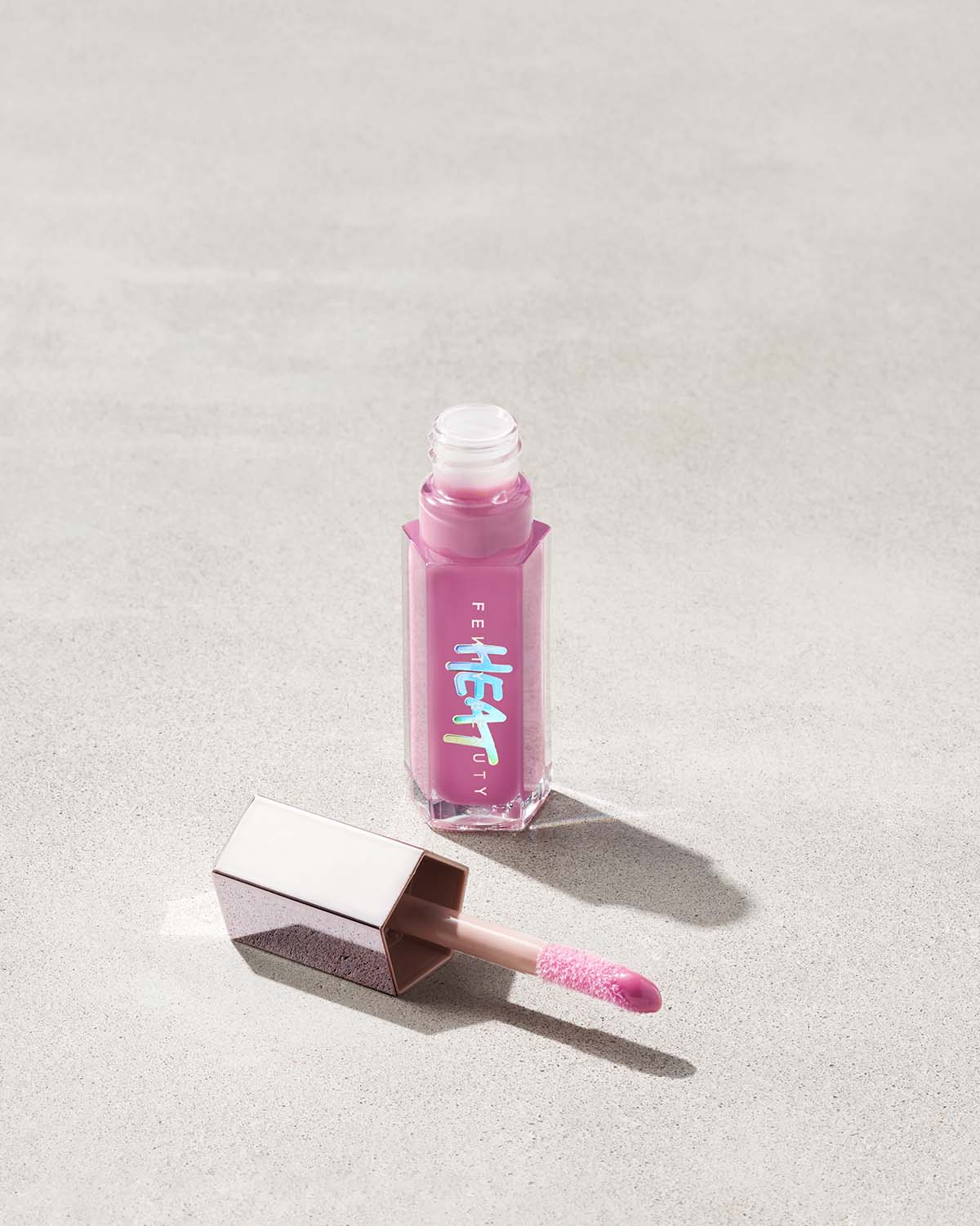 Fenty Beauty Gloss Bomb Heat Universal Lip Luminizer & Plumper - Lavender Savage | Hydrating Lip Gloss with Plumping Effect for Full Lips | Perfect for Date Night, Parties & Everyday Wear