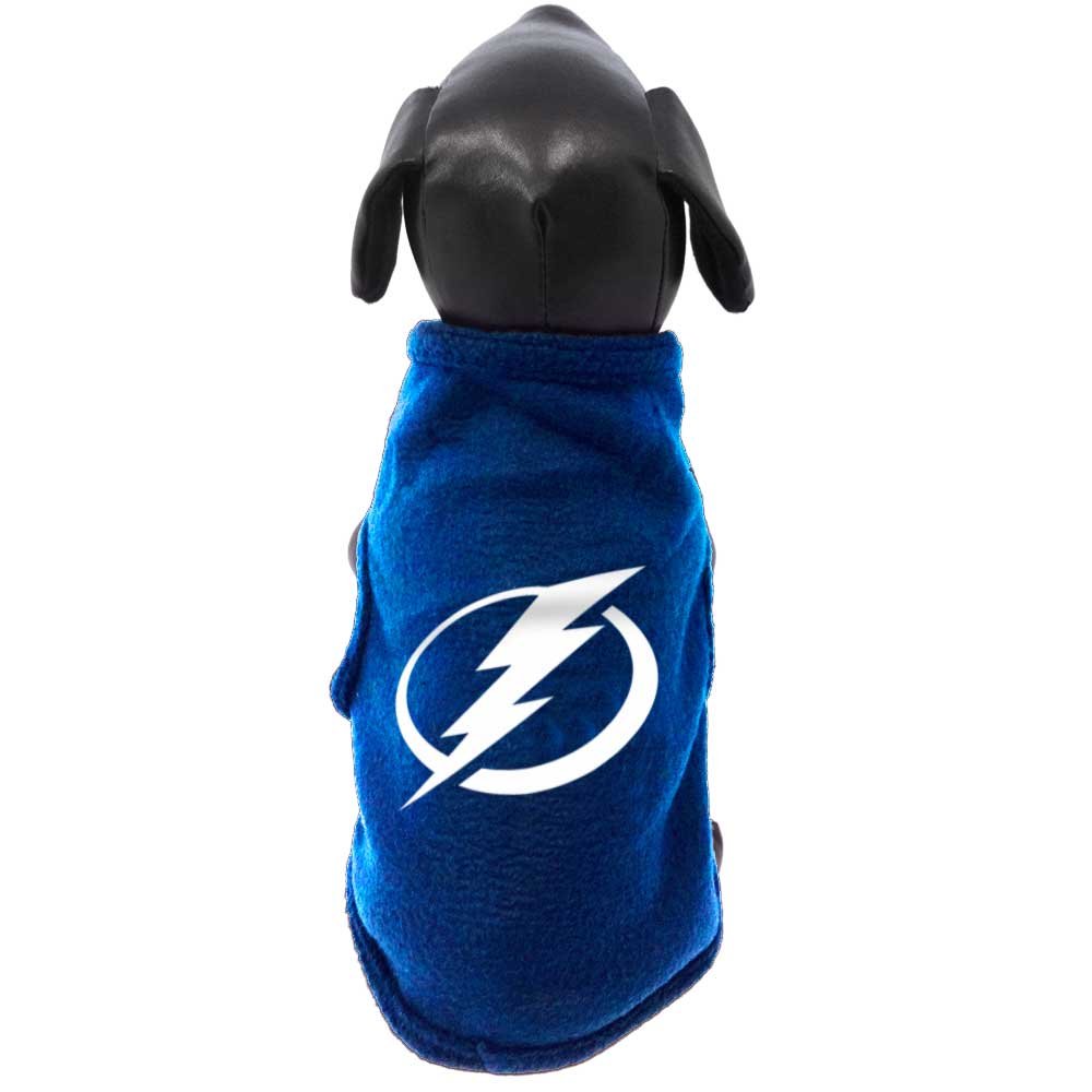 All Star Dogs NHL Tampa Bay Lightning Sleeveless Polar Fleece Dog Shirt - Unisex Pet Jersey for Game Day & Winter Outfits