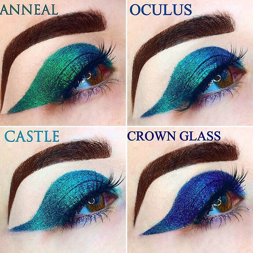 Castle | Multichrome Jewel-Toned Eyeshadow Palette - Perfect for Party, Night Out & Special Occasion Makeup