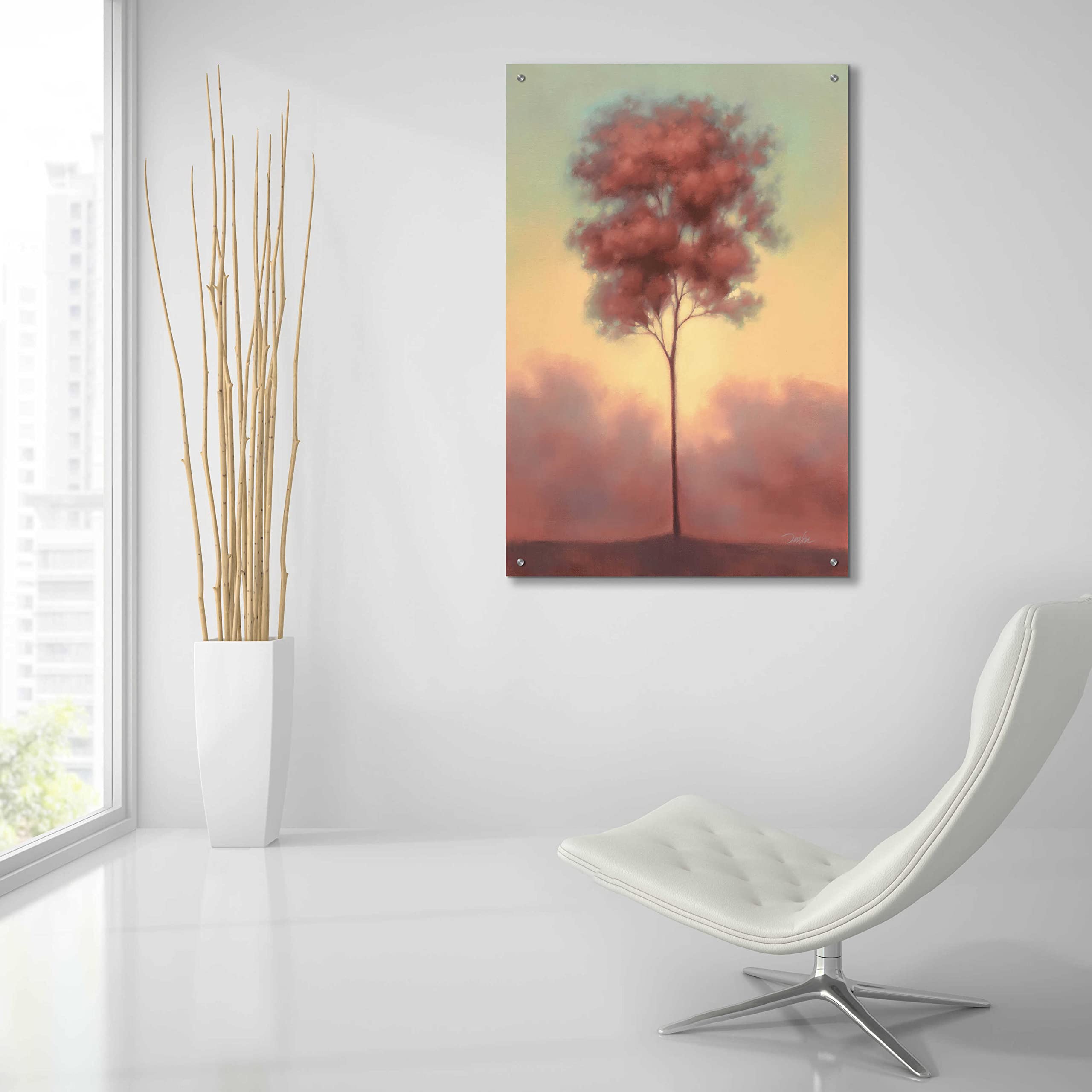 Epic Art 'Solitude II' by Darlou Gams - Premium Acrylic Glass Wall Art Painting 24x36 Inches - Modern Home Decor for Living Room, Bedroom & Office