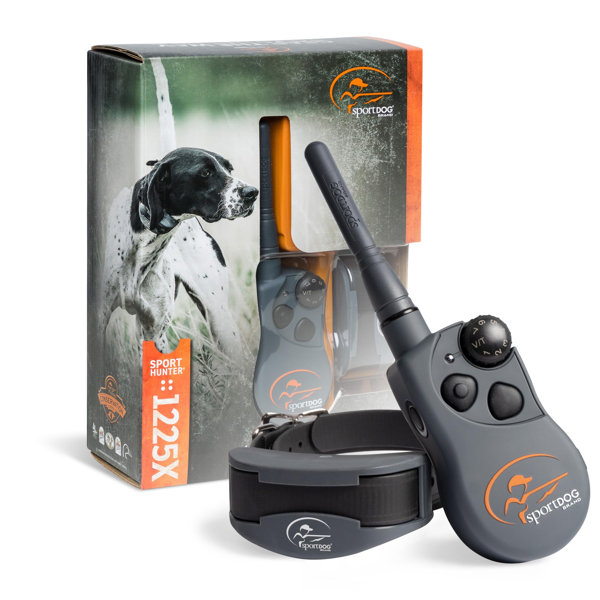 SportDOG Brand SportHunter 1225X Rechargeable Dog Training Collar with Shock, Vibrate & Tone - 3/4 Mile Range Remote Trainer - Perfect for Hunting, Obedience & Behavior Correction - SD-1225X