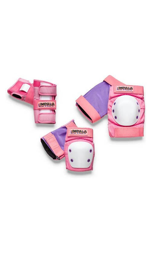 Impala Protective Pad Set for Adults - Knee & Elbow Pads in Pink - Perfect for Roller Skating, Skateboarding & Outdoor Sports