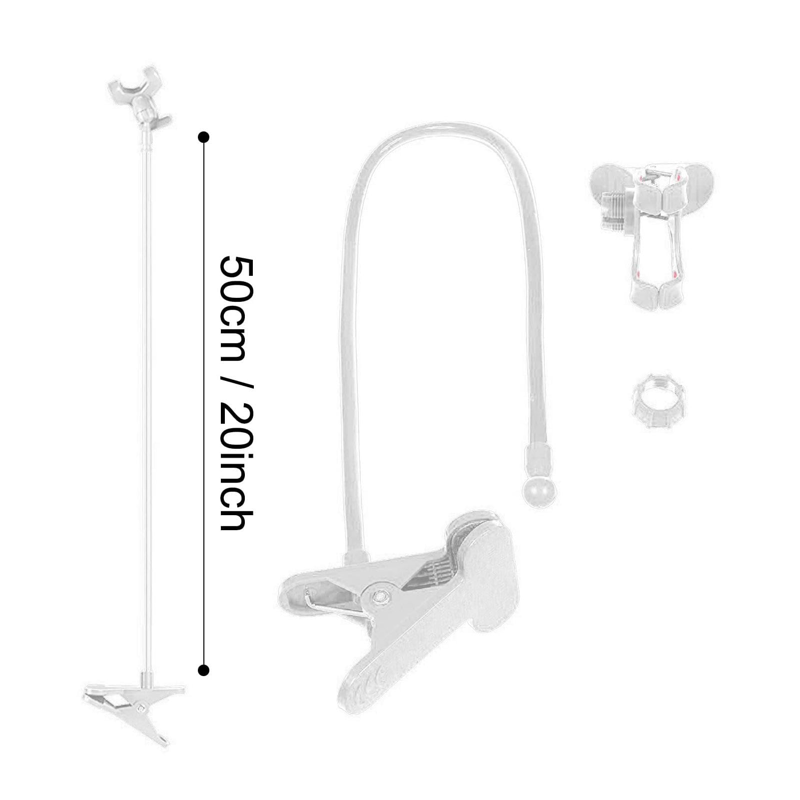 Adjustable Gooseneck Phone Holder for Bed - Flexible Lazy Cell Phone Clip Stand with Strong Clamp, Multi-Angle Viewing for Watching Movies in Bed, Reading & Gaming - Perfect Bedside Phone Mount for iPhone & Android Devices