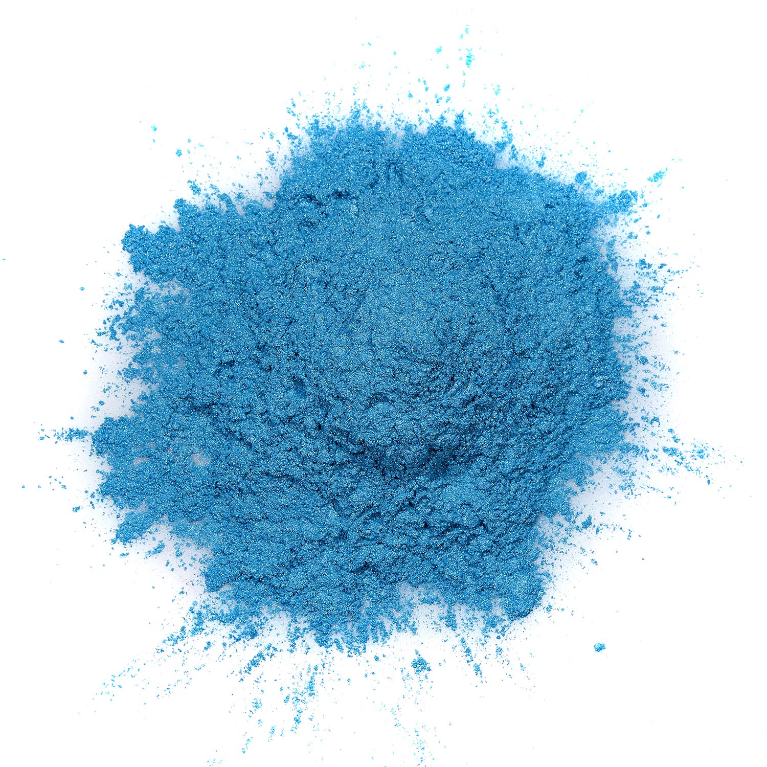 Hemway Natural Mineral Pigment Powder - 100g Metallic Ocean Blue for DIY Crafts, Soap Making, Resin Art & Cosmetics | Non-Toxic & Vibrant Color