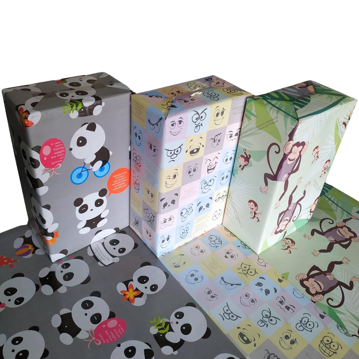 eVincE Premium Recyclable Gift Wrapping Paper - 6 Pack Large 28