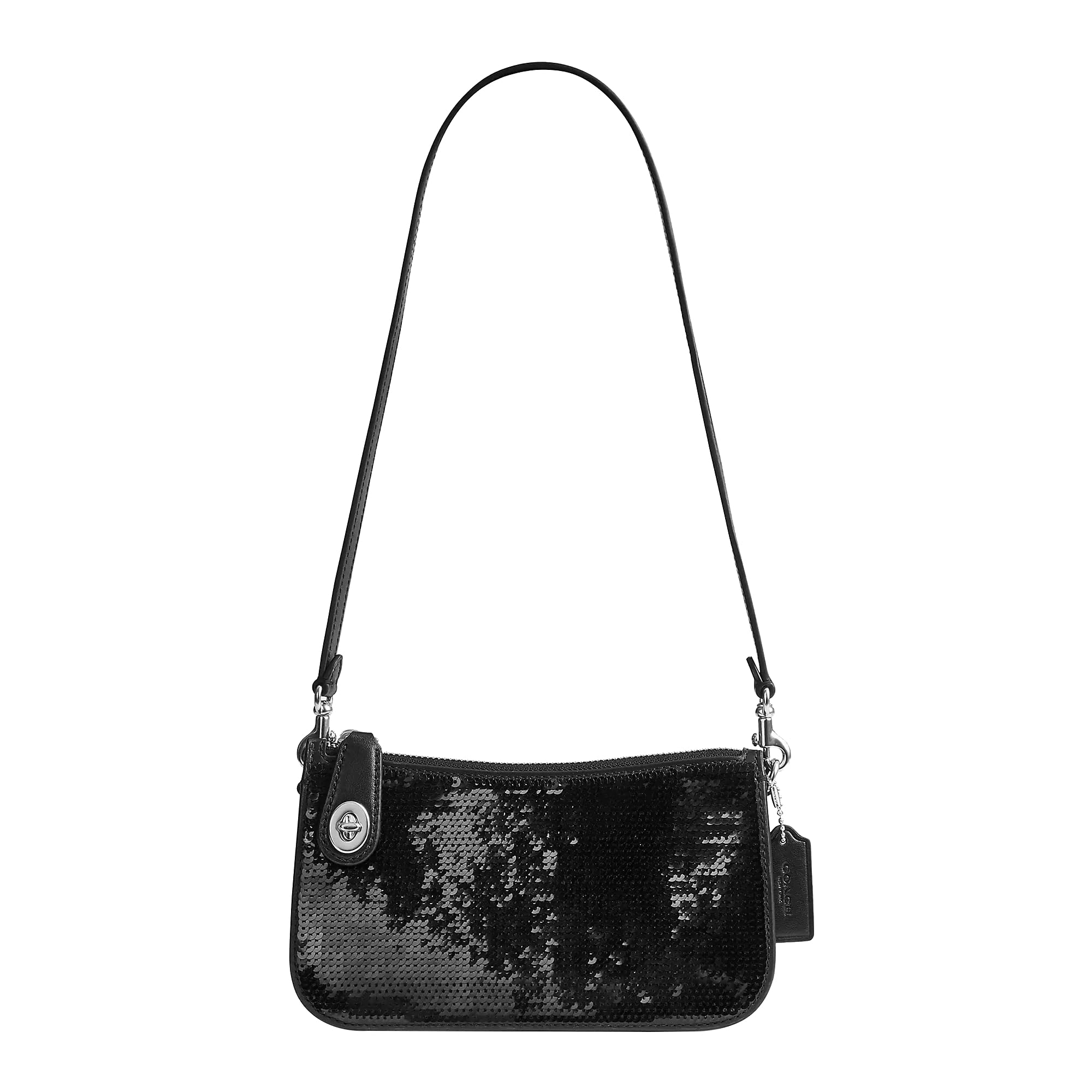 Coach Sequin Penn Crossbody Bag for Women - Stylish Glitter Evening Purse with Adjustable Strap, Perfect for Parties, Dates & Special Occasions