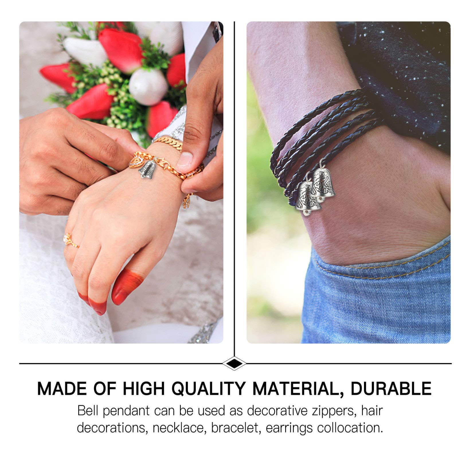 HEALLILY 20pcs Alloy Keychain Charms - DIY Jewelry Making Kit for Wreath, Christmas Tree, Wind Chime & Car Decor | Perfect for Crafting, Gift Wrapping & Home Decoration