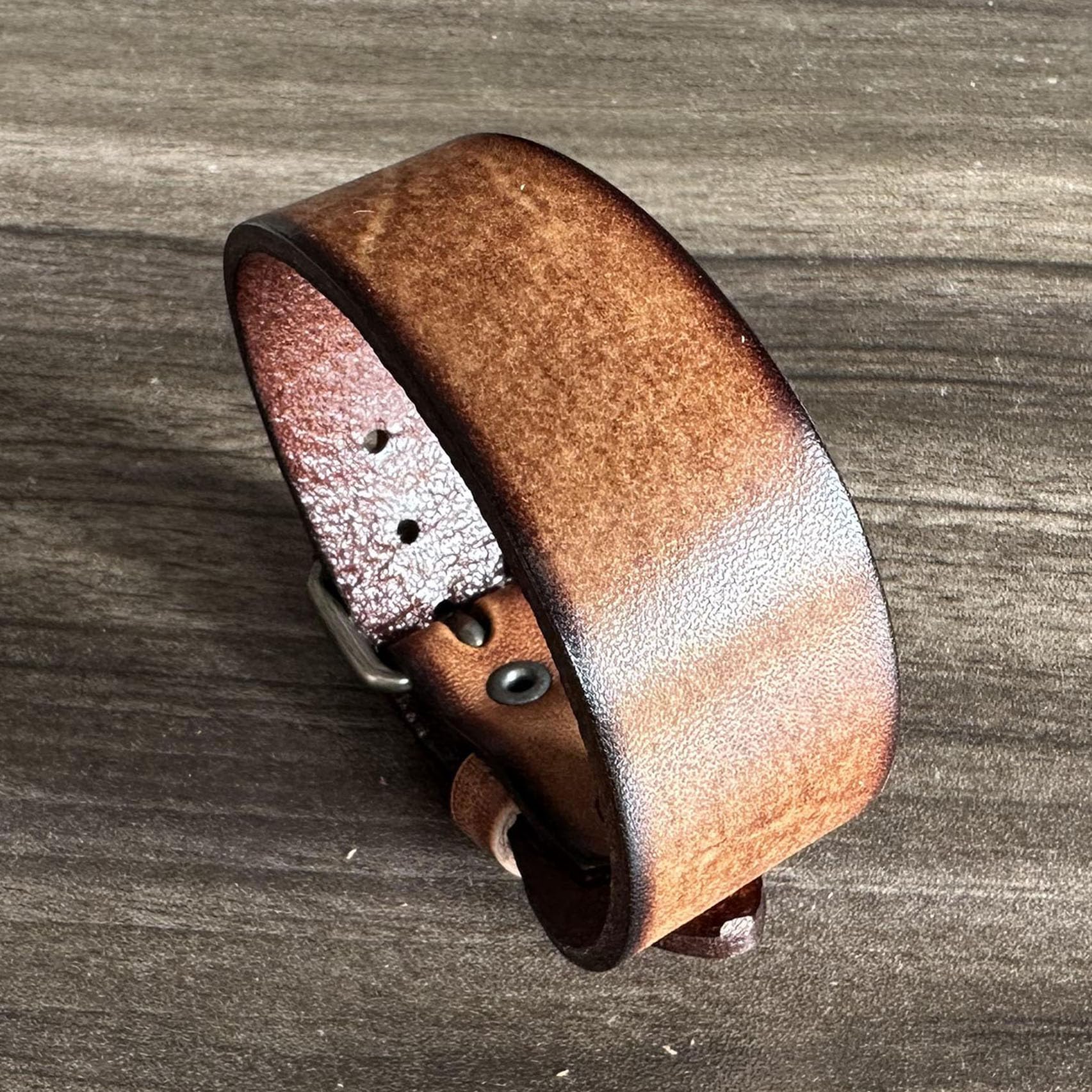 Punk Rock Faux Leather Wristband - Retro Adjustable Belt Buckle Bracelet for Men & Women - Gothic Arm Band Cuff for Concerts, Parties & Fashion Accessories