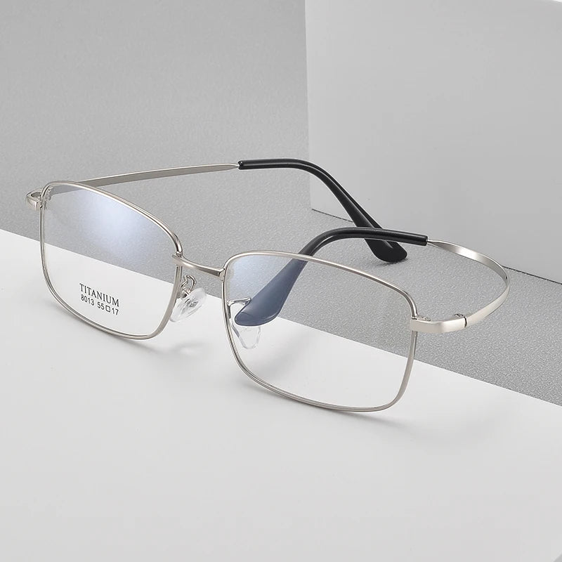 Bclear Women's Full Rim Square Titanium Eyeglasses Frame 48013 - Lightweight & Durable Eyewear for Work, Reading & Fashion