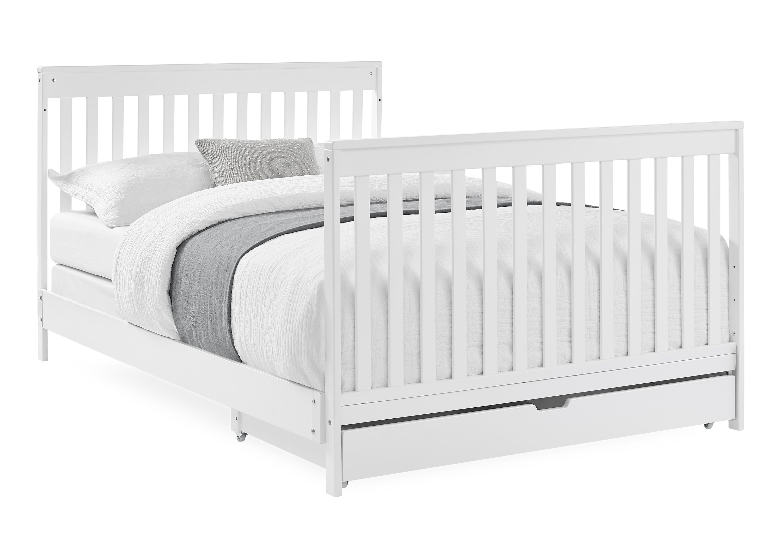 Mercer 6-in-1 Convertible Baby Crib with Storage Drawer & Trundle - Nursery Furniture for Newborn to Toddler Bed | Perfect for Small Spaces & Shared Rooms