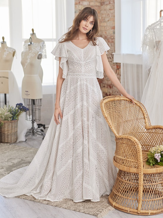 Maggie Sottero Orchid Wedding Dress - Elegant Lace Bridal Gown for Romantic Ceremonies & Formal Events