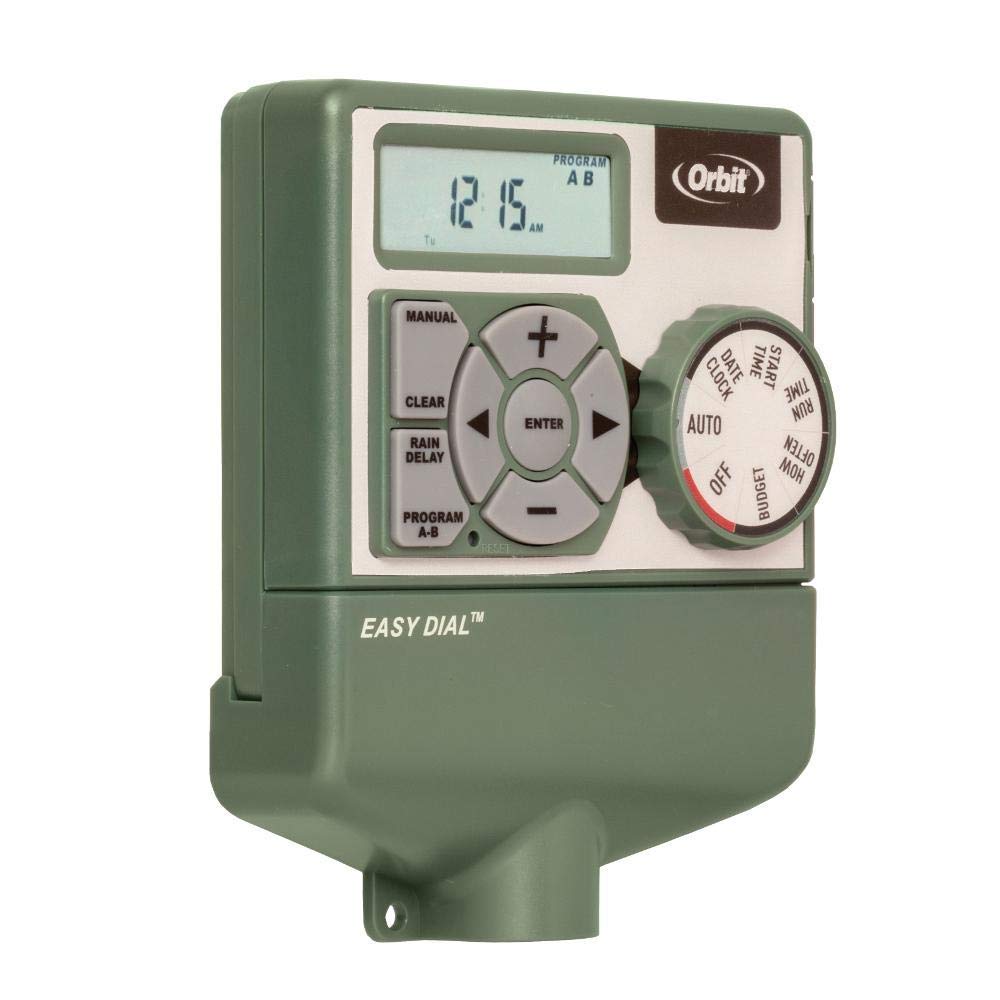 4-Station Indoor Sprinkler System Timer with Standard Mounting - 2 Pack for Easy Lawn & Garden Irrigation Control | Perfect for Home, Yard & Greenhouse Use