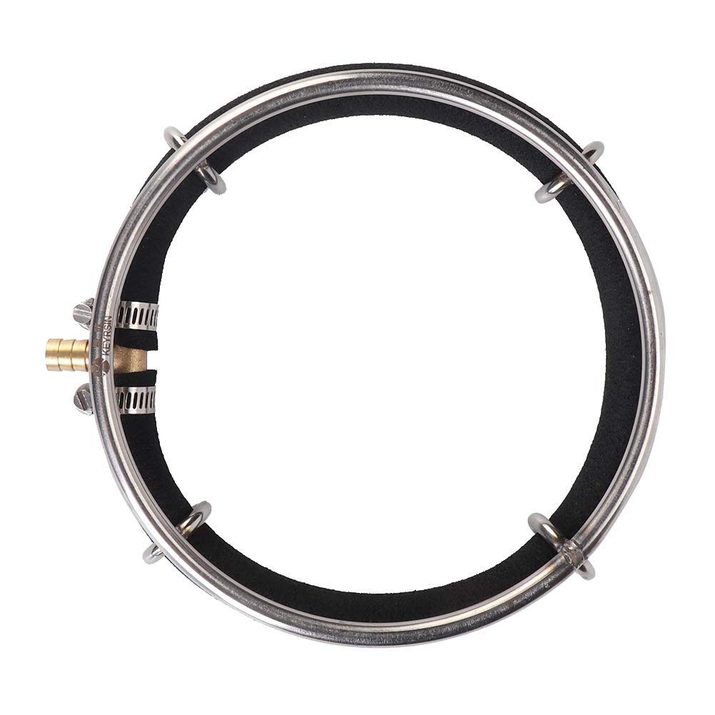 TOPNCN 25cm Aquarium Air Stone Disc - Round Bubble Diffuser Ring for Fish Tank, Pond Oxygenation & Aeration - Durable Bubble Stone for Freshwater & Saltwater Aquariums (Perfect for Betta Tanks, Hydroponics & Turtle Habitats)