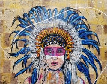 Authentic Indian Chief Headdress for Book Clubs & Costume Parties | Native American Inspired Headdress for Readers & Collectors