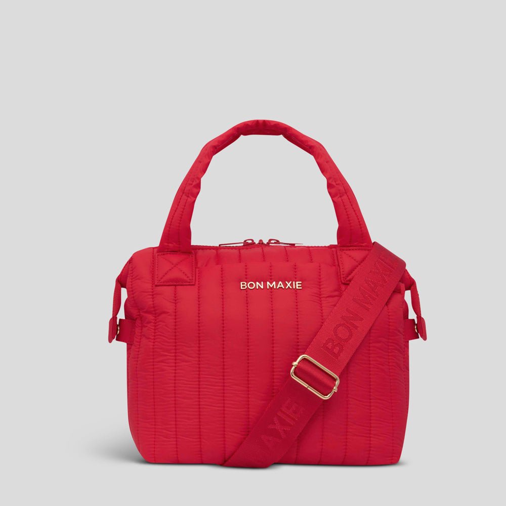 Puffy Pillow Crossbody Bag for Women - Soft & Stylish Red Shoulder Purse - Perfect for Travel, Shopping & Everyday Use
