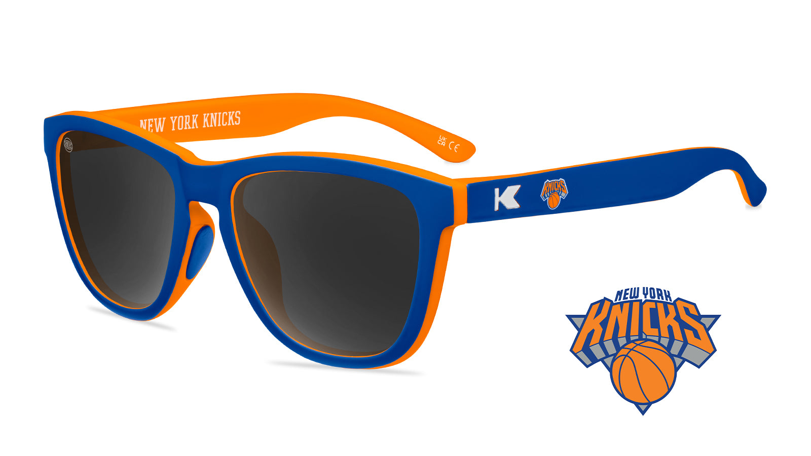 New York Knicks NBA Team Logo Polarized Sunglasses for Men & Women - UV Protection Sports Shades for Basketball Fans, Outdoor Activities & Driving