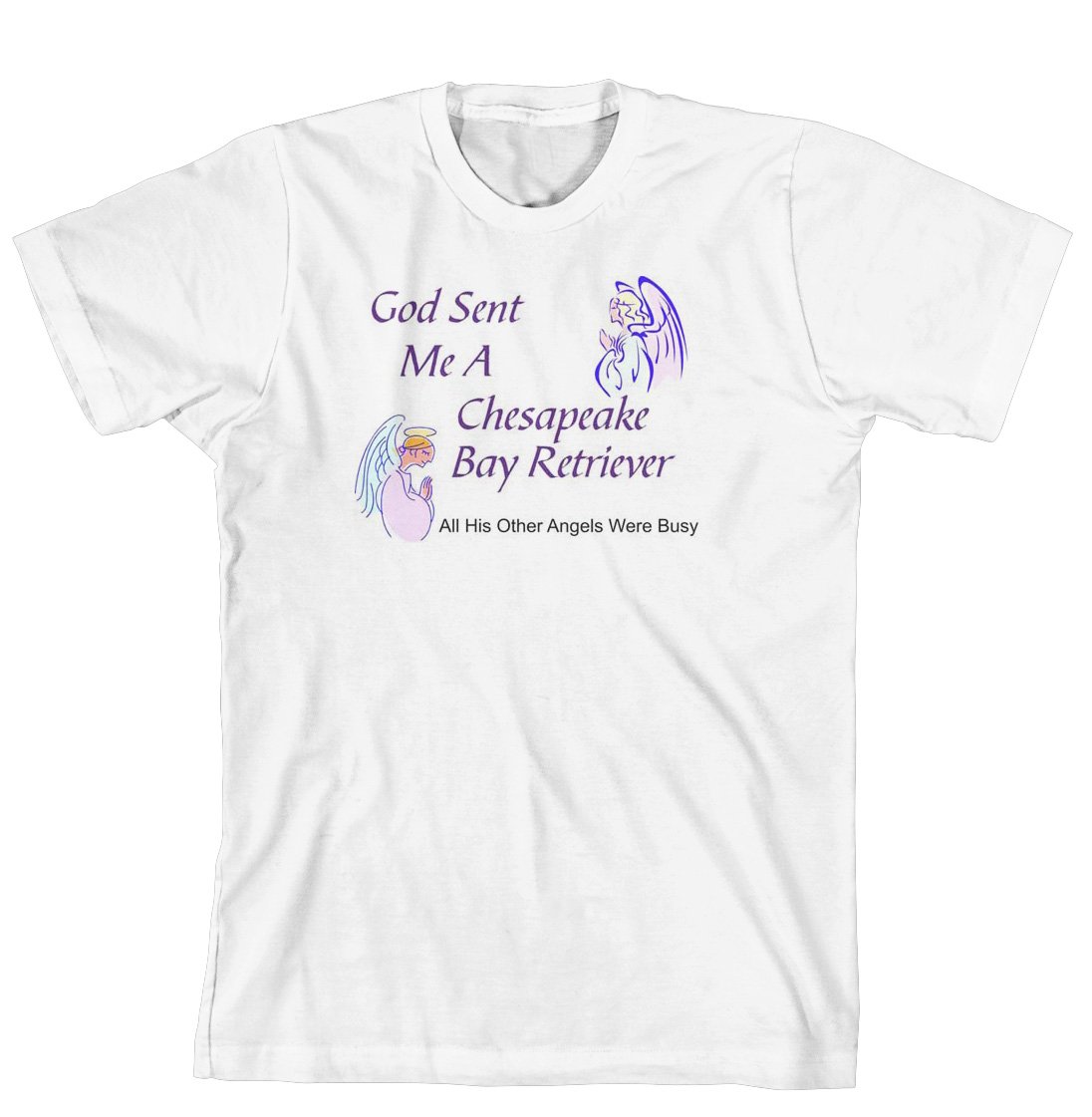 Cahoon's Closet God Sent Me A Chesapeake Bay Retriever T-Shirt - Funny Dog Lover Gift for Retriever Owners - Perfect for Casual Wear, Dog Parks & Outdoor Adventures