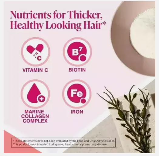 Best Hair Growth Supplements for Women - 180 Tablets (90 Day Supply) | Promotes Thicker & Longer Hair | Perfect for Thinning Hair & Hair Loss Prevention