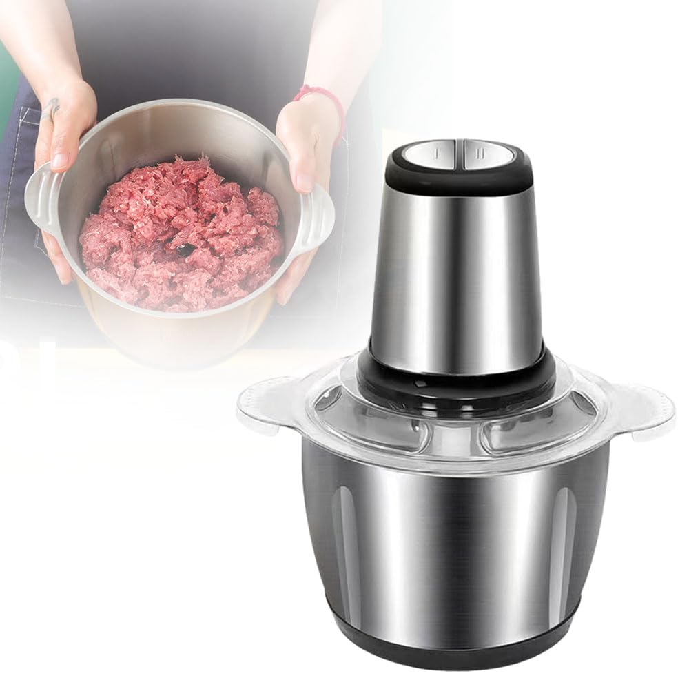 2024 New German Stainless Steel Electric Meat Grinder - 300W Powerful Food Processor & Mincer for Home & Commercial Kitchens | Durable, Easy to Clean | Perfect for Burgers, Sausages, Pet Food & Meal Prep (Black)