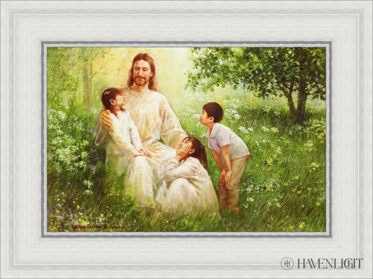 Come Unto Me By Yongsung Kim - Inspirational Christian Wall Art for Home & Church Decor - Perfect for Living Room, Bedroom, Office Prayer Space