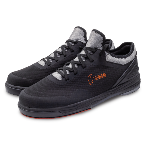 **Men's Rebel Black Right Hand Bowling Shoes - Comfortable & Durable for League Play & Casual Bowling**