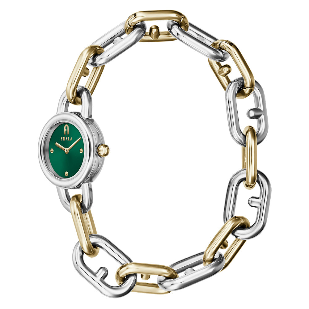 Furla WW00027004L4 Two-Tone Chain Bracelet Women's Watch - Elegant Accessory for Casual & Formal Occasions