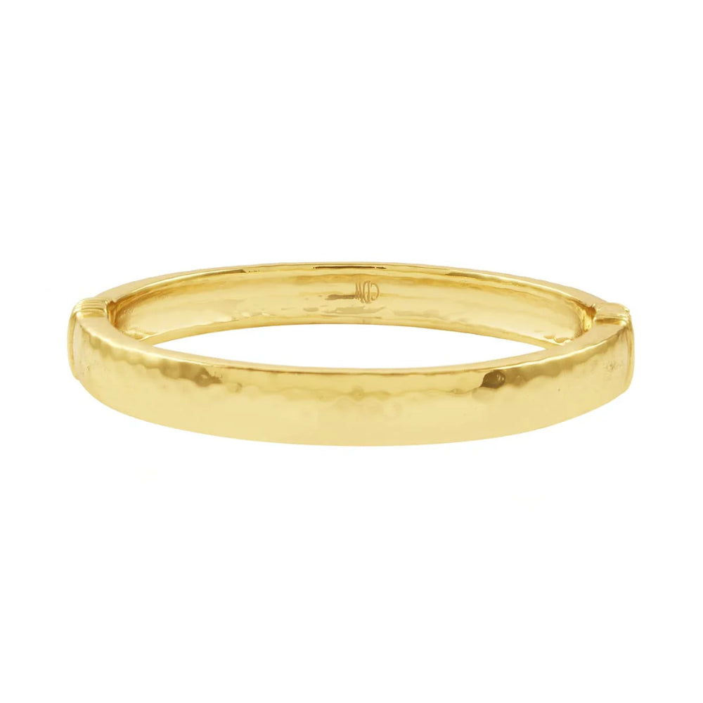 Capucine De Wulf Cleopatra Oval Hinged Bangle Bracelet - Elegant Gold Jewelry for Women, Perfect for Parties, Weddings & Special Occasions