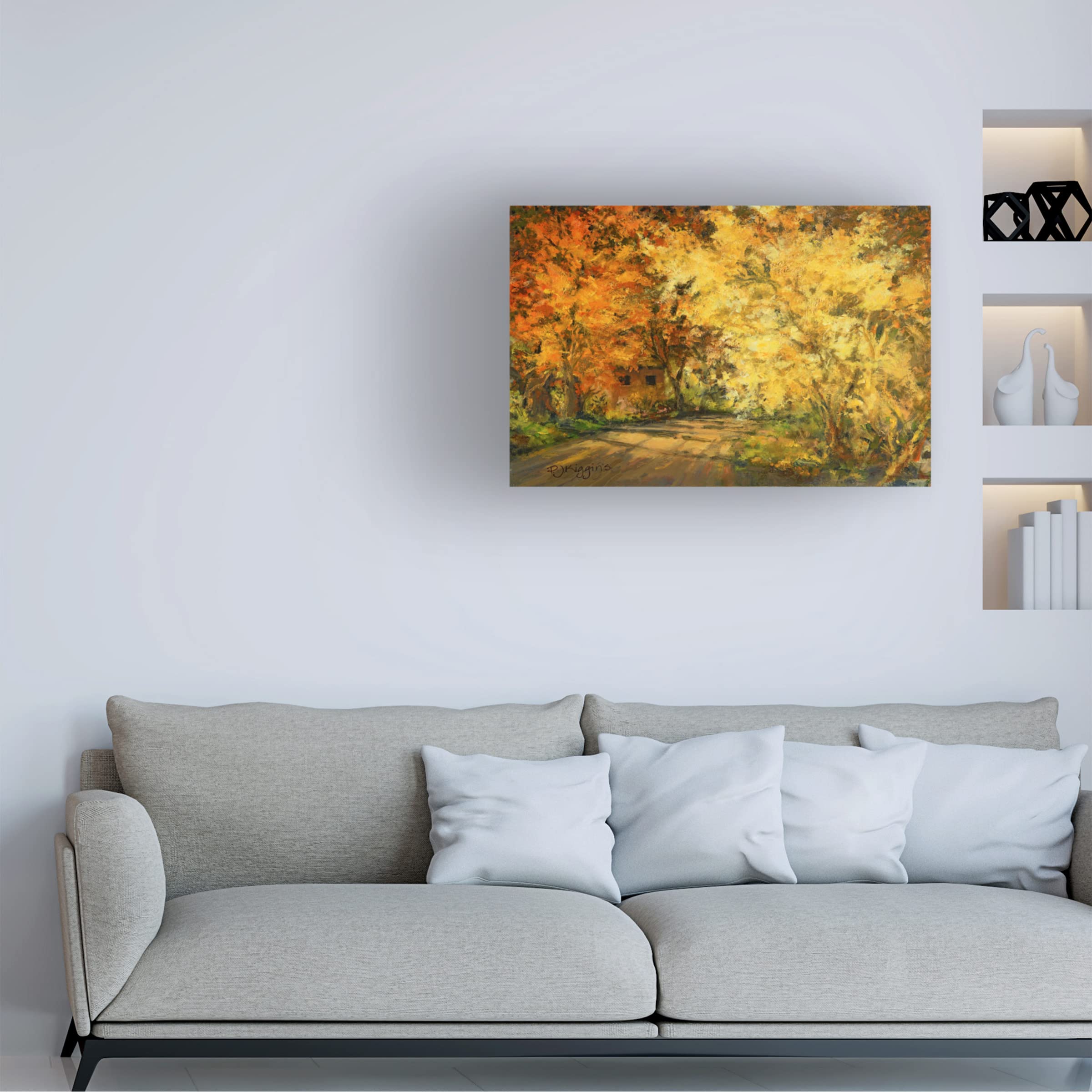 Debbie Kiggins 'Canyon Road' Landscape Canvas Wall Art Print - Modern Home Decor for Living Room, Bedroom & Office