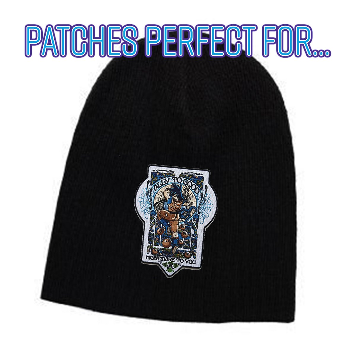 Ally to Good Parody Iron On Patch - Fun & Edgy Sew-On Applique for Jackets, Bags & DIY Crafts - Perfect for Costumes, Gifts & Personalization