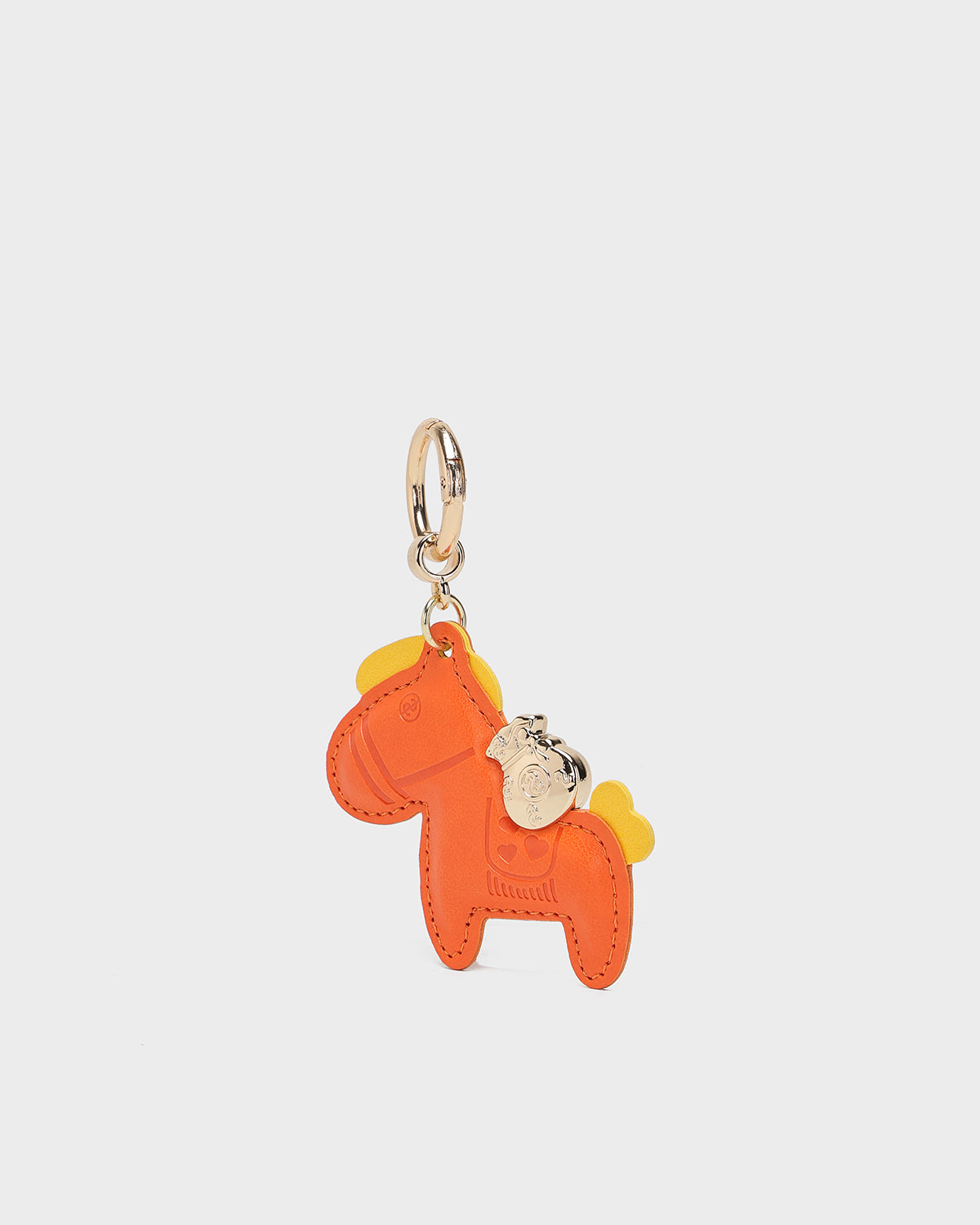 Orange Horse Bag Charm - Cute & Stylish Keychain for Handbags, Backpacks & Gifts - Perfect for Equestrian Lovers & Fashion Accessories