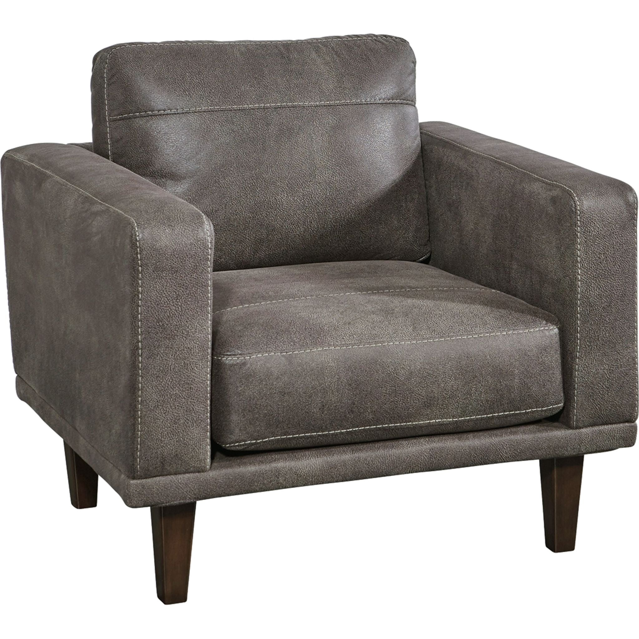 Arroyo Chair in Smoke Gray - Modern Accent Chair for Living Room, Bedroom, or Office - Perfect for Relaxing, Reading, and Home Decor