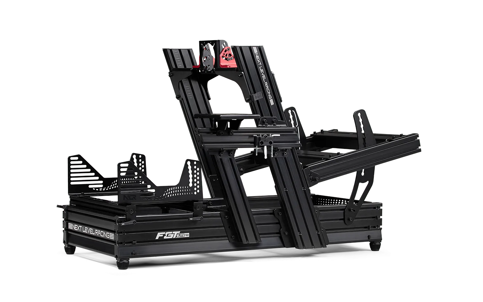 Next Level Racing F-GT Elite 160 Side & Front Plate Edition - Premium Racing Simulator Cockpit Frame for PC & Console Gaming | Perfect for Home Racing Setup & Esports Training
