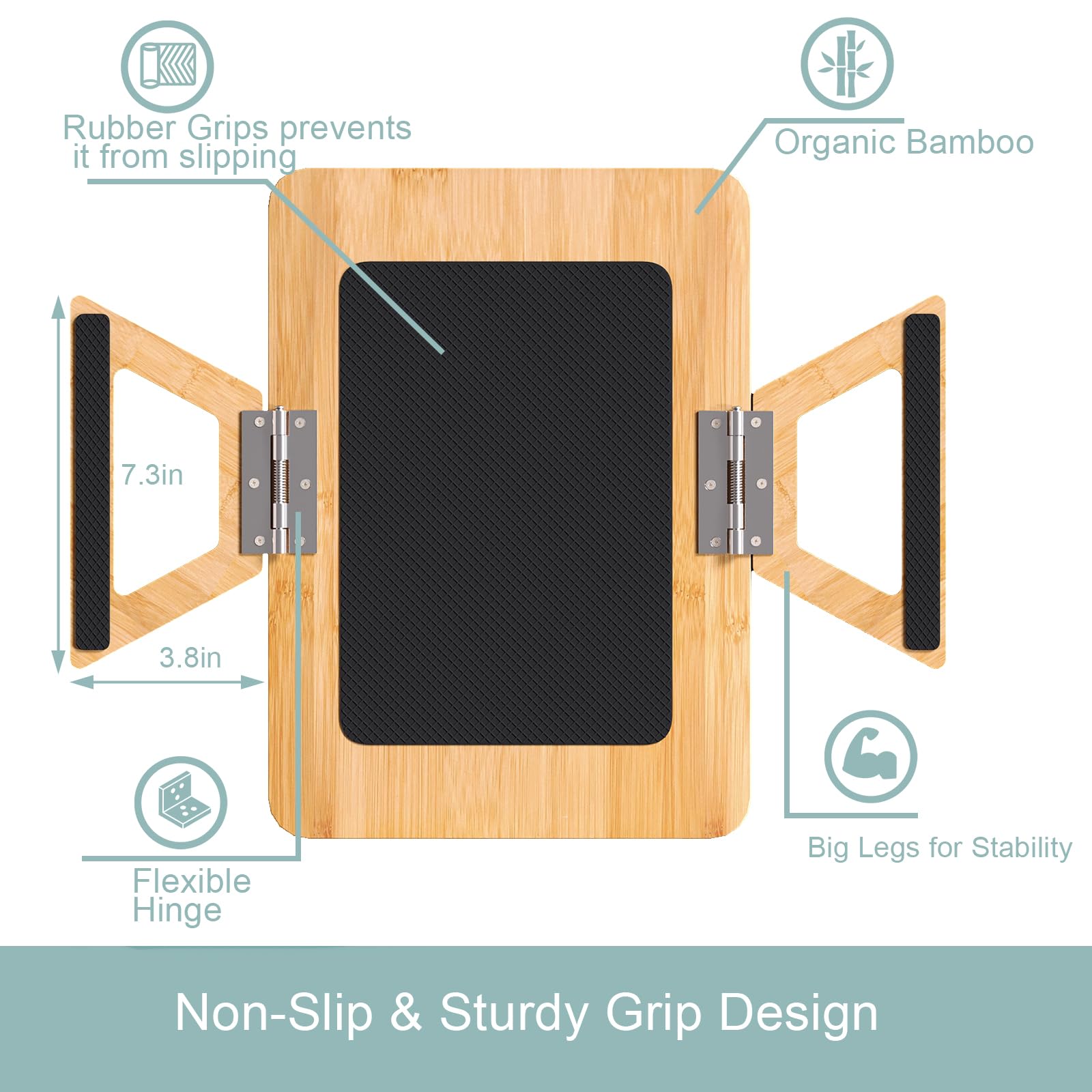 360° Rotating Bamboo Sofa Tray - Foldable Armrest Tray for Drinks, Snacks & Phone - Perfect for Living Room Relaxation