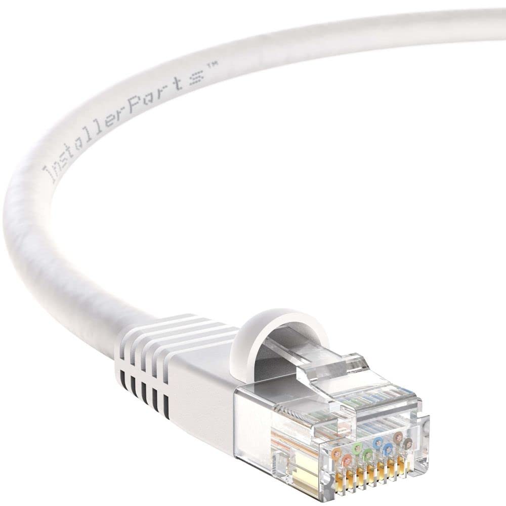 Professional Cat6 Ethernet Cable UTP Booted [White, 4FT, 50-Pack] - 10Gbps High-Speed Network Cable for Home/Office/Data Center - Cat6 Patch Cable, Internet Cable, LAN Cable for Gaming, Streaming & Server Connections
