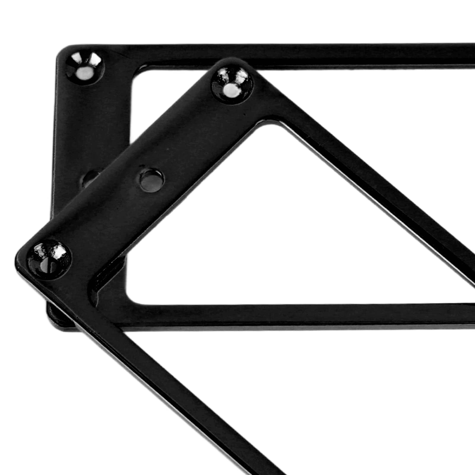 2Pcs Black Humbucker Pickup Mounting Rings for Electric Guitar - Metal Replacement Pickup Frames for Humbucker Pickups - Perfect for Guitar Repair, Upgrades & DIY Projects