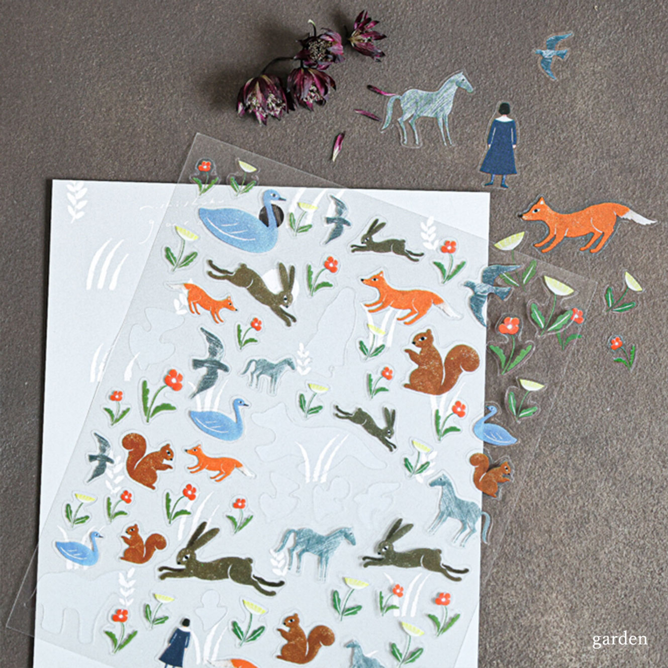 Cozyca Planner Stickers - Nishi Shuku Garden Theme - Decorative Stickers for Bullet Journals, Scrapbooking & DIY Crafts - Perfect for Planning, Organizing & Creative Projects