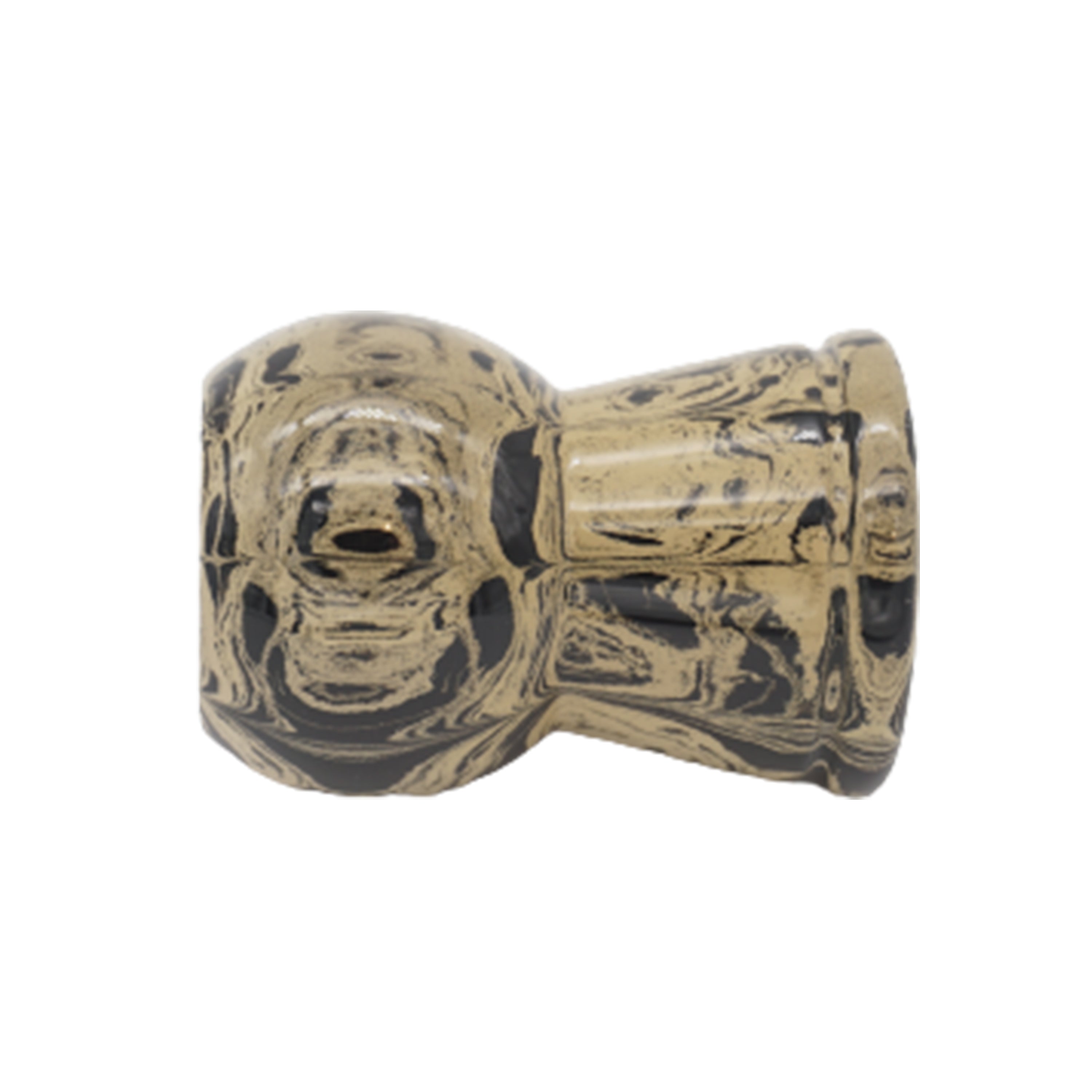 Premium Sand Ebonite Handmade Shaving Brush Handle - Compatible with 24mm & 26mm Knots - Perfect for Wet Shaving & Grooming Gifts for Men