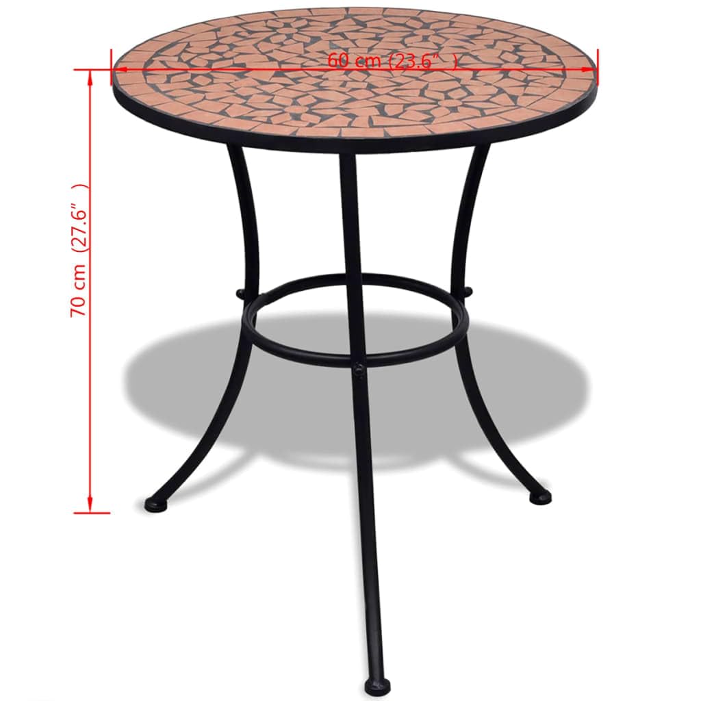 Terracotta Bistro Table - 23.6
