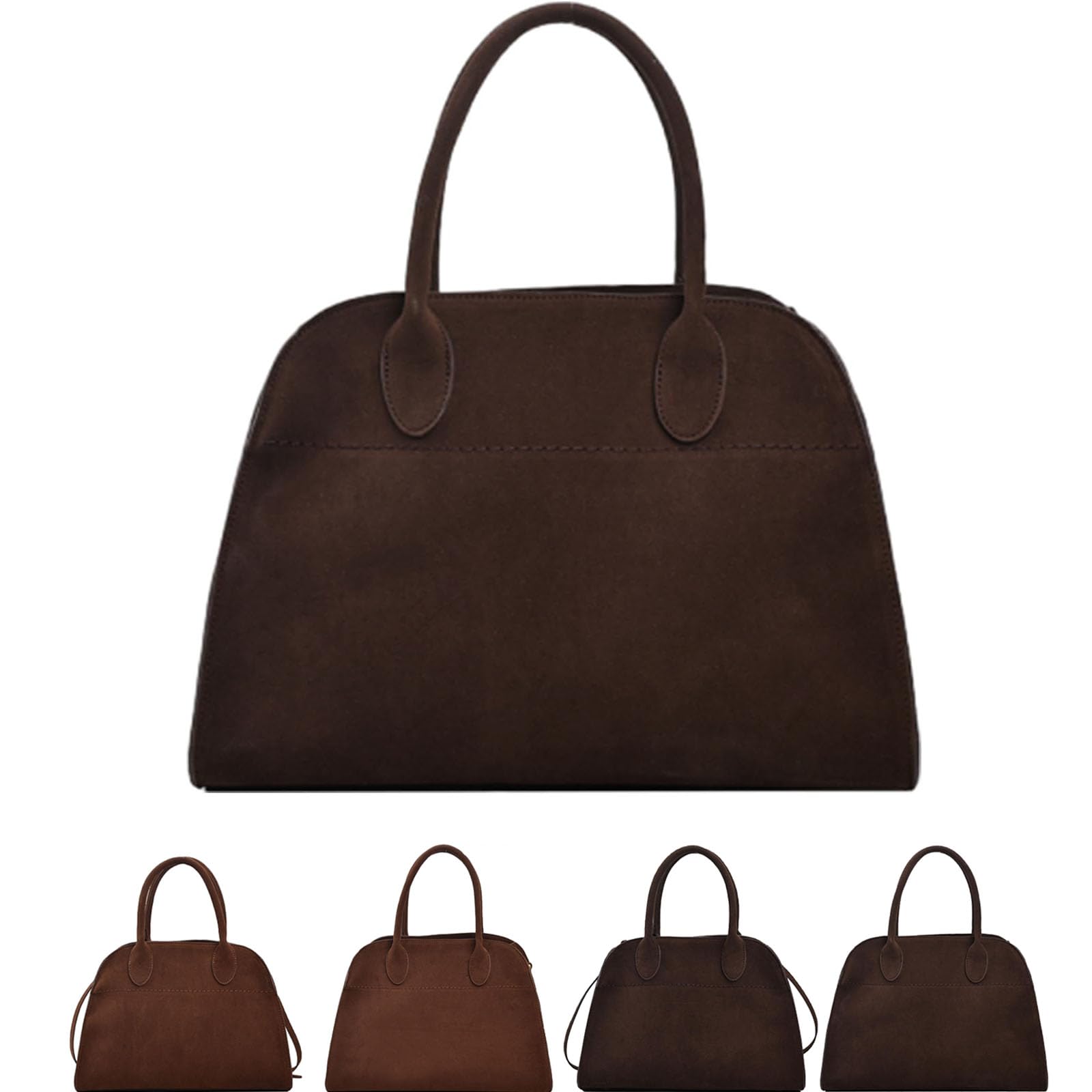 Modavo Suede Tote Bag for Women - Stylish Parisian Stroll Handbag