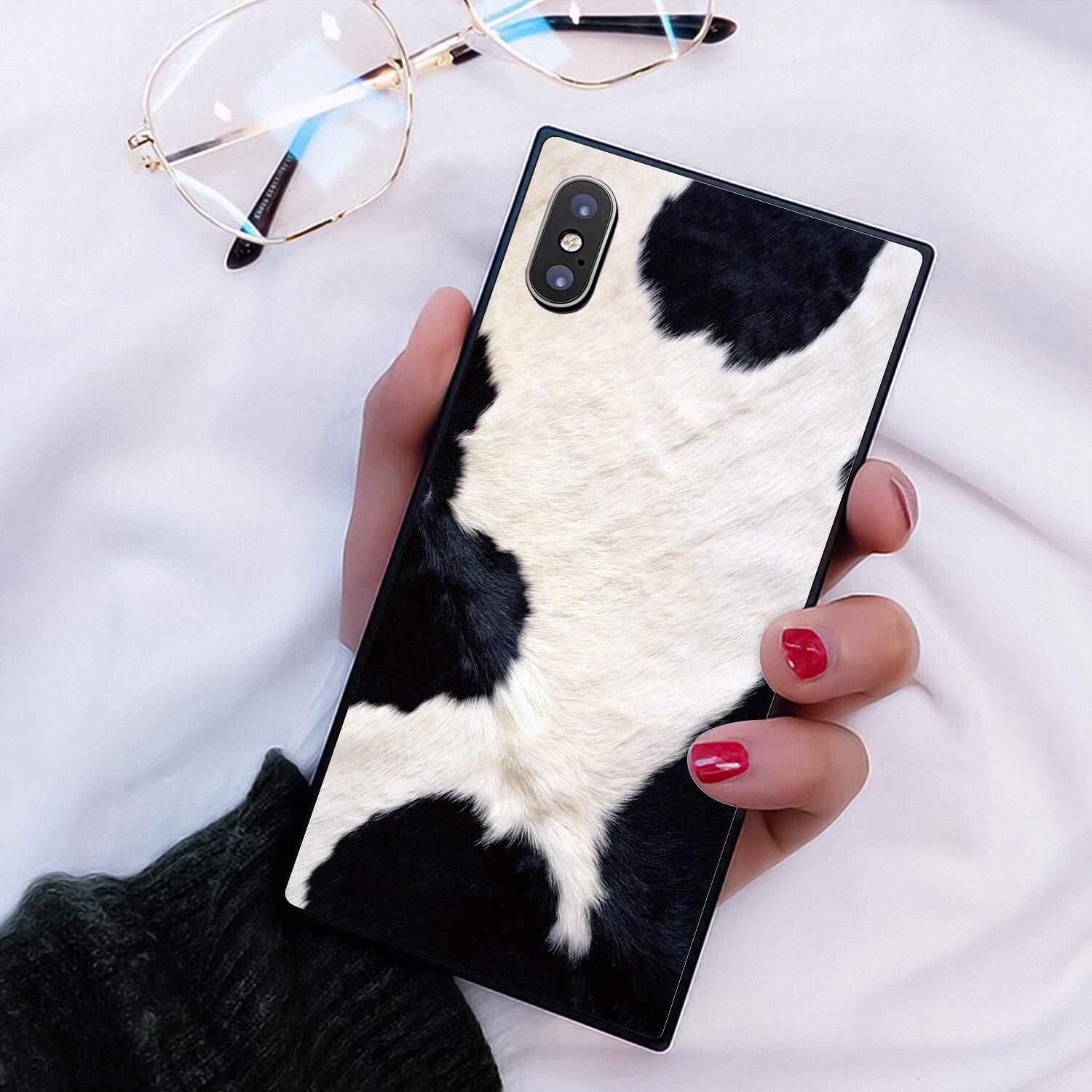 iPhone XR Shockproof Protective Case - Premium TPU Full Body Cover with Cute Dairy Cow Design | Perfect for Daily Use, Travel & Outdoor Activities