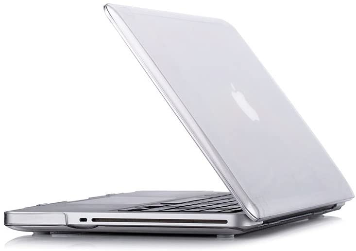 MacBook Pro 13 Case 13.3 inch (Model A1278 2008-2012) - Clear Matte Hard Plastic Protective Shell Cover with CD-ROM Slot | Perfect for Work, Travel & School