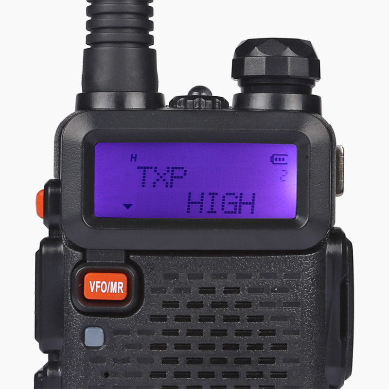 Baofeng UV-5RTP Dual Band Two Way Radio | 8W/4W/1W Tri-Power | USB Programming Cable Included | Ideal for Hiking, Camping & Emergency Communication
