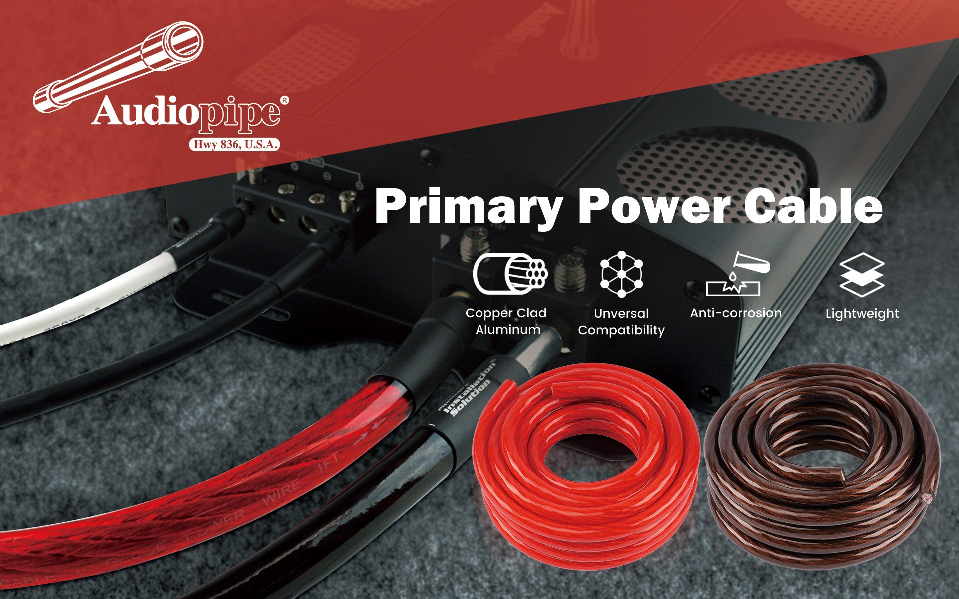 25Ft 4 Gauge Black and Red Primary Wire (PWK 4 25RB) - Heavy Duty Automotive Battery Cable for Car Audio, Solar Panels, and RV Electrical Systems