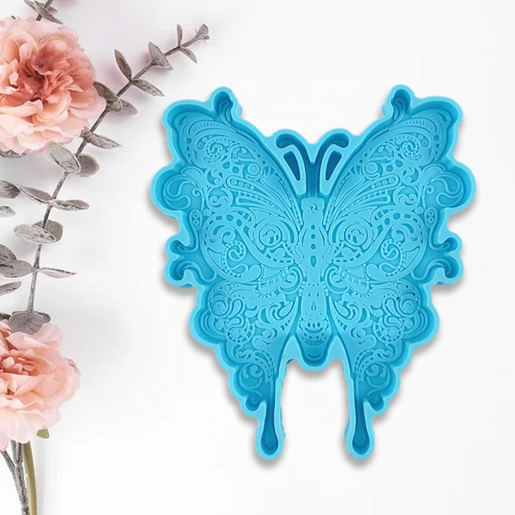 Butterfly Silicone Resin Molds for Coasters, Trays & Wine Racks - Epoxy Casting Molds for DIY Faux Agate Decor - Perfect for Home Decor, Craft Projects & Gift Making