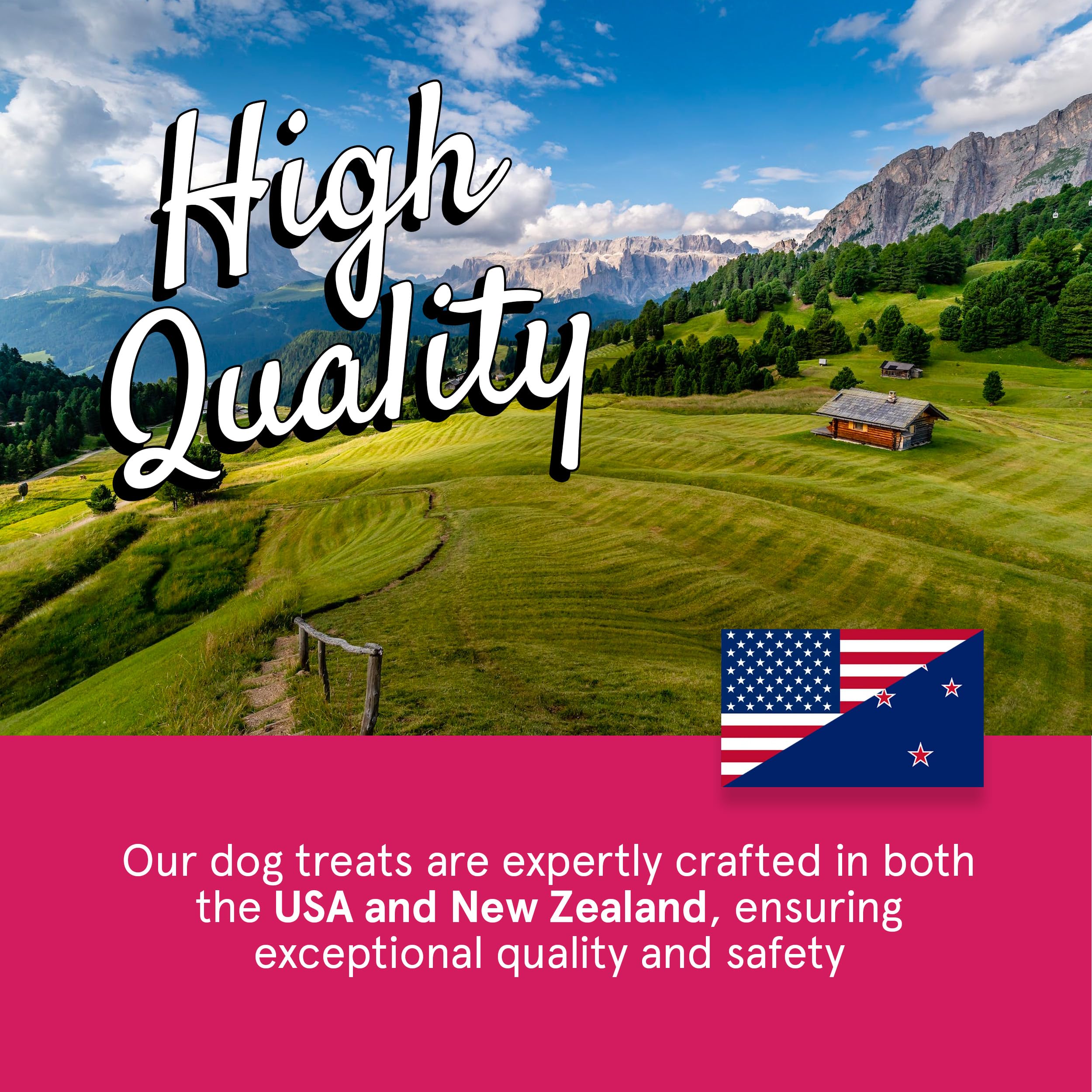 Premium Grain-Free Dog Treats - 4oz Air-Dried Lamb & Venison Jerky - 95% Human-Grade, Free-Range, Grass-Fed Meat - All-Natural Training Snacks for Small & Large Dogs - Perfect for Training, Rewards & Outdoor Adventures