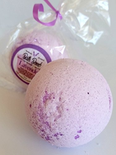 Lavender Bath Bomb 4oz - Relaxing Aromatherapy for Stress Relief & Self-Care | Perfect for Spa Nights, Gift Sets & Luxury Bath Time