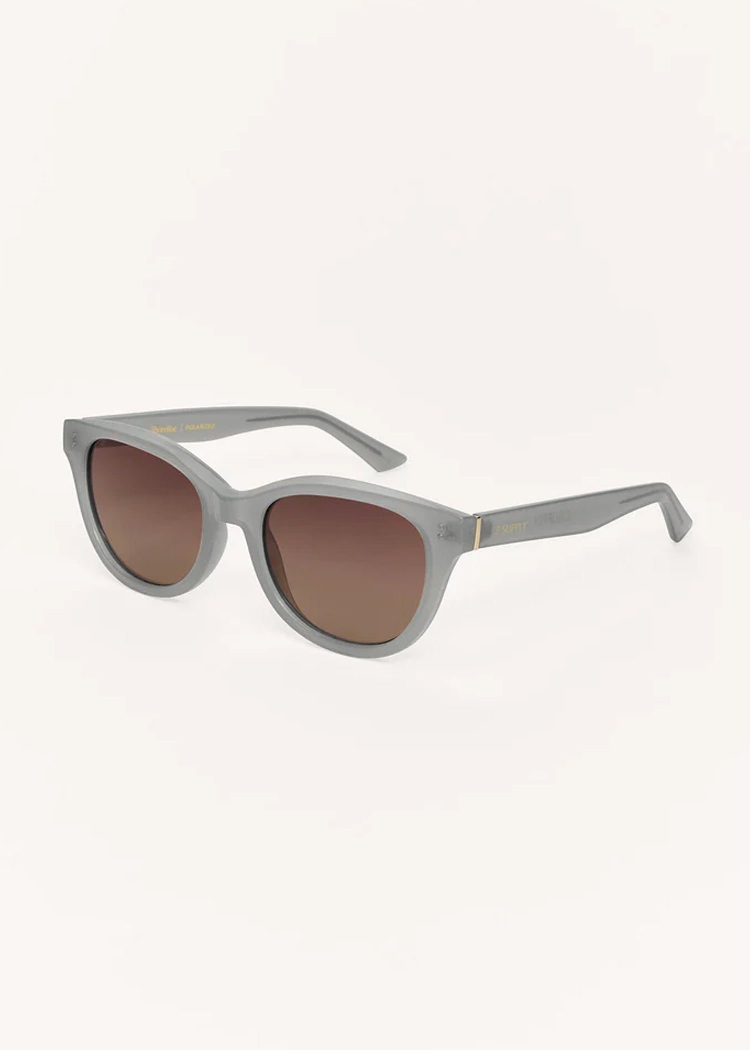 Z Supply Shoreline Polarized Sunglasses in Pewter - UV Protection for Driving, Fishing & Outdoor Activities