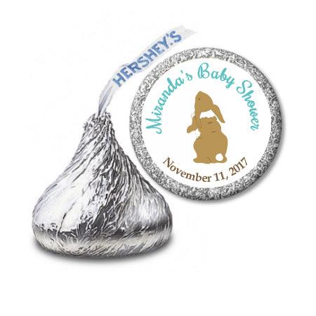 Velveteen Rabbit Stickers - Adorable Brown Bunny Kisses for Kids, DIY Crafts, Scrapbooking & Party Favors