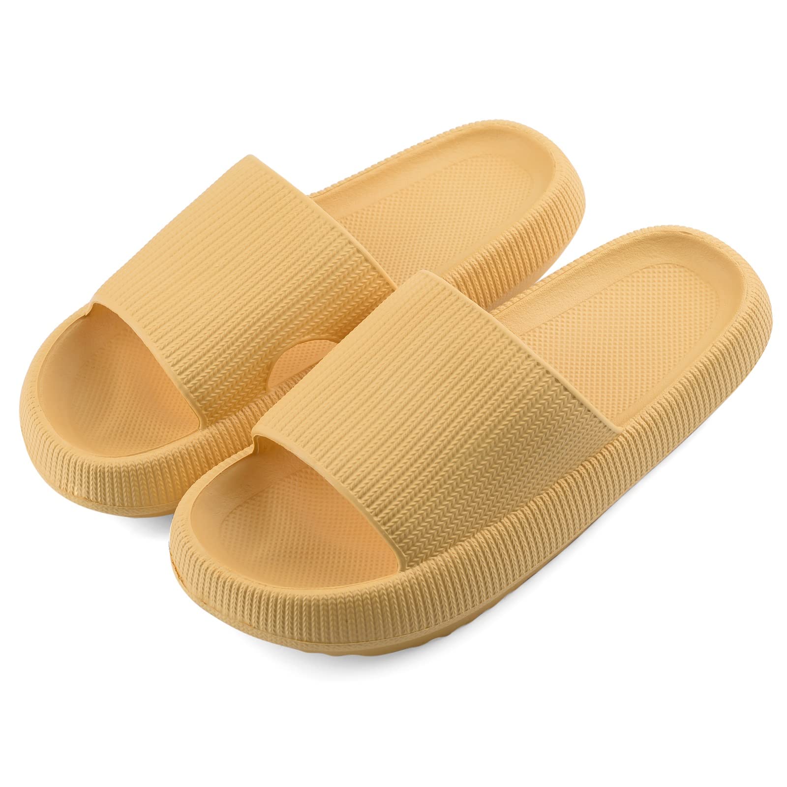 VONMAY Cloud Slides for Men and Women - Quick Drying Pillow Slippers with Non-Slip Sole | Cushioned Thick Sole for Comfort & Support | Perfect for Shower, Pool, Beach, and Indoor Use