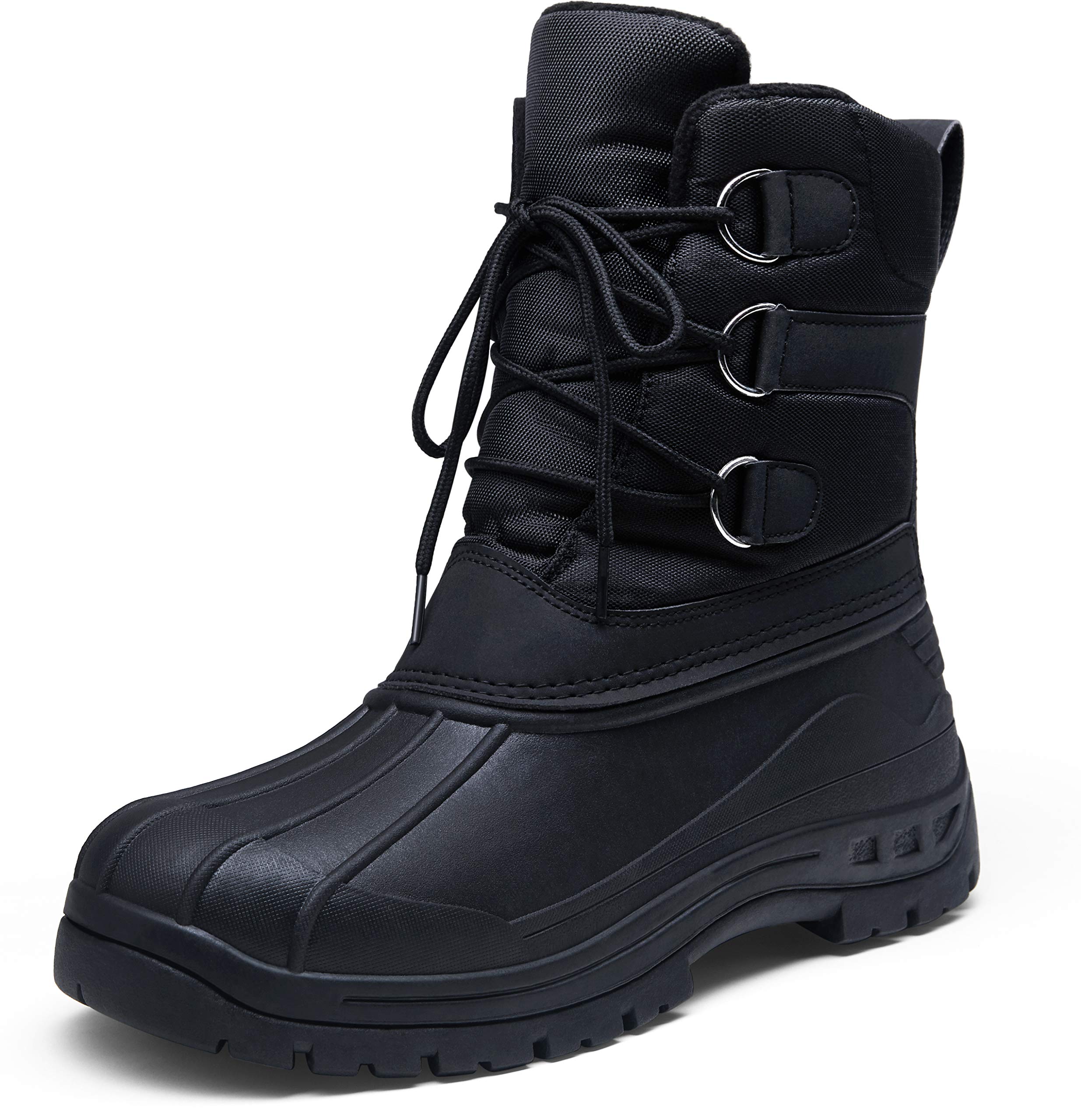 Jousen Men's Winter Boots - Lightweight Waterproof Snow Boots with Fur Lining for Warmth | Hiking, Snowshoeing & Outdoor Activities